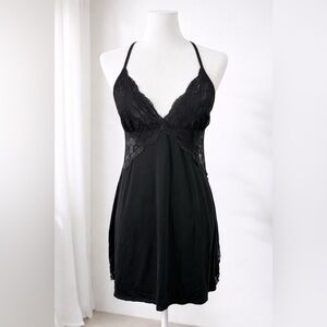 Avidlove Black Lace Babydoll Chemise Size M